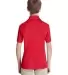 Core 365 TT51Y Youth Zone Performance Polo SPORT RED back view