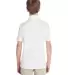Core 365 TT51Y Youth Zone Performance Polo WHITE back view