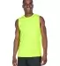 Core 365 TT11M Men's Zone Performance Muscle T-Shi SAFETY YELLOW front view