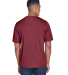 Team 365 TT11H Men's Sonic Heather Performance T-S in Sp maroon hthr back view