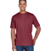 Team 365 TT11H Men's Sonic Heather Performance T-S in Sp maroon hthr front view