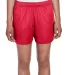 Core 365 TT11SHW Ladies' Zone Performance Short  SPORT RED front view
