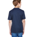 Team 365 TT11HY Youth Sonic Heather Performance T- in Sp drk nvy hth back view