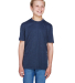 Team 365 TT11HY Youth Sonic Heather Performance T- in Sp drk nvy hth front view