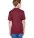 Core 365 TT11HY Youth Sonic Heather Performance T- SP MAROON HTHR back view
