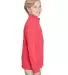 Core 365 TT31HY Youth Zone Sonic Heather Performan SP RED HEATHER side view