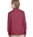 Core 365 TT31HY Youth Zone Sonic Heather Performan SP MAROON HTHR back view
