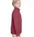 Core 365 TT31HY Youth Zone Sonic Heather Performan SP MAROON HTHR side view