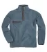 DRI DUCK 7355 Men's Brooks Sherpa Fleece Pullover SLATE BLUE front view