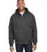 DRI DUCK 5034 Men's Laramie Canvas Hooded Jacket CHARCOAL front view
