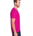 Fruit of the Loom IC47MR Adult ICONIC™ T-Shirt CYBER PINK side view