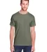 Fruit of the Loom IC47MR Adult ICONIC™ T-Shirt MILITARY GRN HTH front view