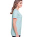 Fruit of the Loom IC47WR Ladies' ICONIC™ T-Shirt in Aqua velvet hthr side view