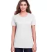 Fruit of the Loom IC47WR Ladies' ICONIC™ T-Shirt WHITE front view