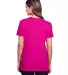 Fruit of the Loom IC47WR Ladies' ICONIC™ T-Shirt CYBER PINK back view