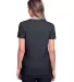 Fruit of the Loom IC47WR Ladies' ICONIC™ T-Shirt BLACK INK HEATHR back view