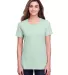 Fruit of the Loom IC47WR Ladies' ICONIC™ T-Shirt MINT TO BE HTHR front view