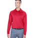 Harriton M211L Men's Advantage Snag Protection Plu in Red front view