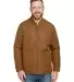 Harriton M715 Adult Dockside Insulated Utility Jac DUCK BROWN front view