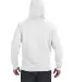 J America 8824 Adult Premium Fleece Pullover Hoode WHITE back view