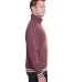 J America 8650 Adult Relay Quarter-Zip MAROON side view