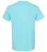 Jerzees 88M Adult Snow Heather T-Shirt CARBN BLU SNW HT back view