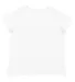 LA T 3817 Ladies' Curvy V-Neck Fine Jersey T-Shirt BLENDED WHITE front view