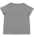 LA T 3817 Ladies' Curvy V-Neck Fine Jersey T-Shirt GRANITE HEATHER back view