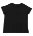 LA T 3817 Ladies' Curvy V-Neck Fine Jersey T-Shirt BLENDED BLACK back view