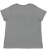 LA T 3816 Ladies' Curvy Fine Jersey T-Shirt GRANITE HEATHER back view