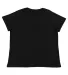 LA T 3816 Ladies' Curvy Fine Jersey T-Shirt BLENDED BLACK back view
