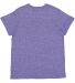 LA T 6191 Youth Harborside Melange Jersey T-Shirt in Purple melange back view