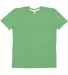 LA T 6991 Men's Harborside Melange Jersey T-Shirt GREEN MELANGE front view