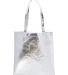 Liberty Bags FT003M Easy Print Metallic Tote Bag in Silver back view