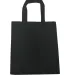Liberty Bags OAD116 OAD Cotton Canvas Tote BLACK front view