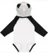 Rabbit Skins 4418 Infant Long Sleeve Fine Jersey B in White/ black back view