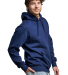 Russell Athletic 82ONSM Unisex Cotton Classic Hood in Navy side view