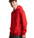 Russell Athletic 695HBM Unisex Dri-Power® Hooded  in True red side view