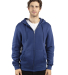 Threadfast Apparel 320Z Unisex Ultimate Fleece Ful in Navy front view