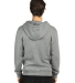 Threadfast Apparel 320Z Unisex Ultimate Fleece Ful in Heather grey back view