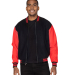 Threadfast Apparel 364J Unisex Legend Jacket in Black/ red front view