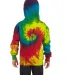 Tie-Dye CD877Y Youth 8.5 oz. d Pullover Hooded Swe REACTIVE RAINBOW back view