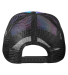 Tie-Dye CD9200 Adult Trucker Hat in Reactive rainbow back view