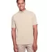 UltraClub UC105 Men's Lakeshore Stretch Cotton Per STONE front view