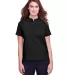 UltraClub UC105W Ladies' Lakeshore Stretch Cotton  BLACK front view