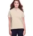 UltraClub UC105W Ladies' Lakeshore Stretch Cotton  STONE front view