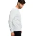 US Blanks US8000 Men's Long-Sleeve Pullover Crew in Ash heather grey side view