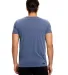 US Blanks US5524G Unisex Pigment-Dyed Destroyed T- in Pigment navy back view