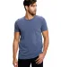 US Blanks US5524G Unisex Pigment-Dyed Destroyed T- in Pigment navy front view