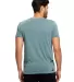 US Blanks US5524G Unisex Pigment-Dyed Destroyed T- in Pgmnt hedge gren back view